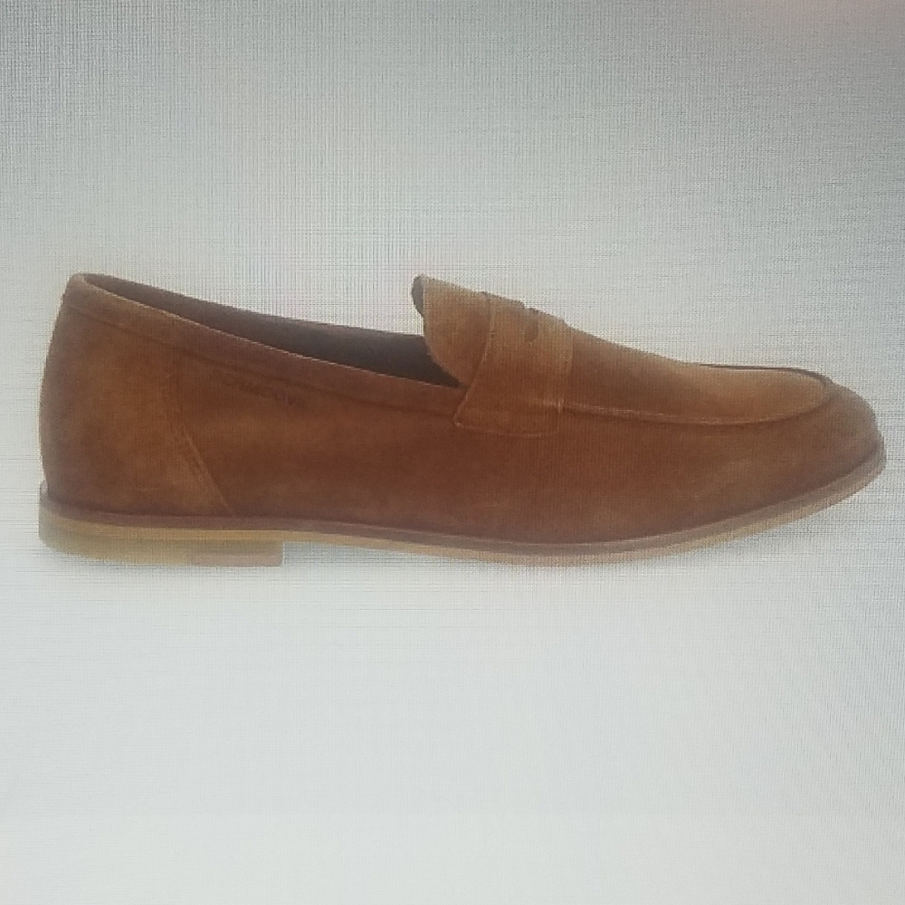 Schmoove Made In France Suede Penny Loafers Slip On Moccasin Shoes